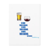 In Wine... Postcard