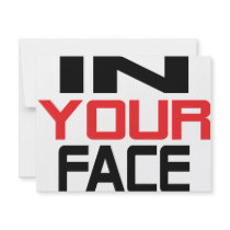 in your face icon invitations