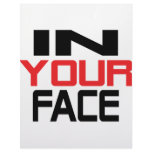 in your face text icon personalized letterhead
