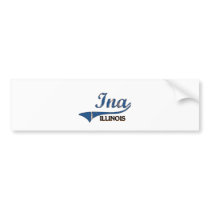 Ina Illinois City Classic Bumper Sticker