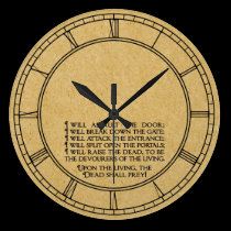 Inanna Entering Underworld wall clocks