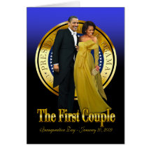 Inaugural Ball - The First Couple Greeting Card