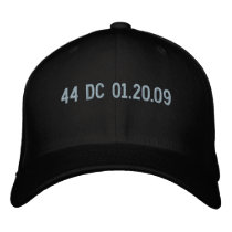inaugural digits: 44 DC 01.20.09 embroidered hats by bigshinyday inaugural digits: 44 DC 01.20.09 embroidered hats