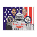 INAUGURAL Jugate Postcard