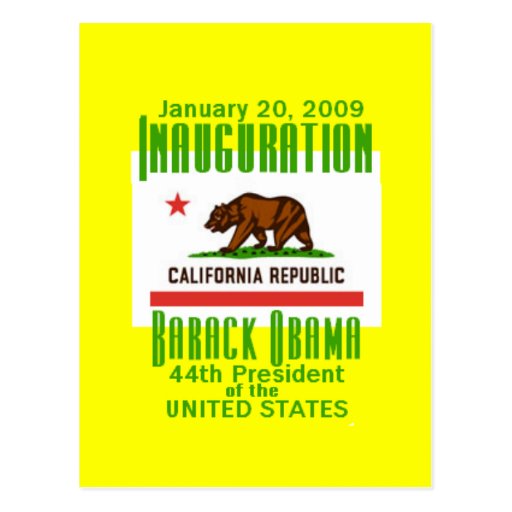 INAUGURAL Postcard