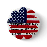Inauguration Day-OBAMA- Button button