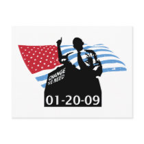 Inauguration Obama postcards by SoCalTeeShirts Inauguration Obama postcards