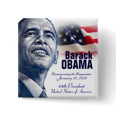 Inauguration (Square) Pinback Buttons by PraiseProducts