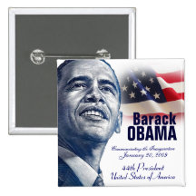 Inauguration (Square) Pinback Buttons