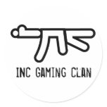 INC AK-47 Round Sticker