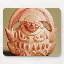 Inca agricultural deity wearing a moon headdress mouse pads