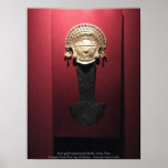 Inca gold ceremonial knife (Tumi),  Lima, Peru posters