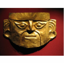 Inca gold mask, Lima, Peru photo sculptures by lshickzazzle Inca gold mask, Lima, Peru photo sculptures