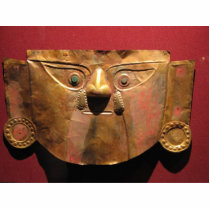 Inca gold mask, Lima, Peru photo sculptures by lshickzazzle Inca gold mask, Lima, Peru photo sculptures
