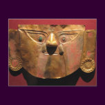 Inca gold mask, Lima, Peru