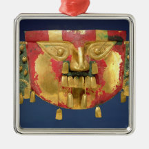 Inca mask christmas ornament