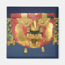 Inca mask refrigerator magnets
