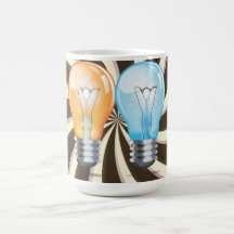 Incandescent light bulb coffee mug