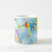 Incandescent light bulb mug