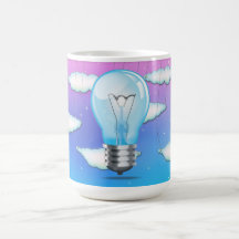 Incandescent light bulb mug