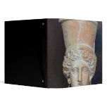 Incense burner of the head of a female 3 ring binders