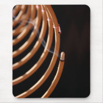 Incense Coil Mousepad mousepads