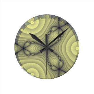 Inception Abstract Fractal Clock