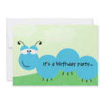 Inch Worm It's a Party Birthday Party Invitation
