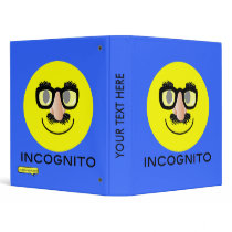 'incognito' SMILEY FACE BINDER