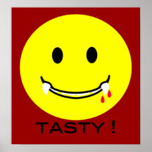 'incognito' SMILEY FACE PRINT