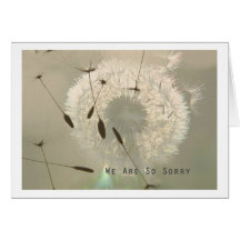 Incoming goods of acres so sorry greeting card