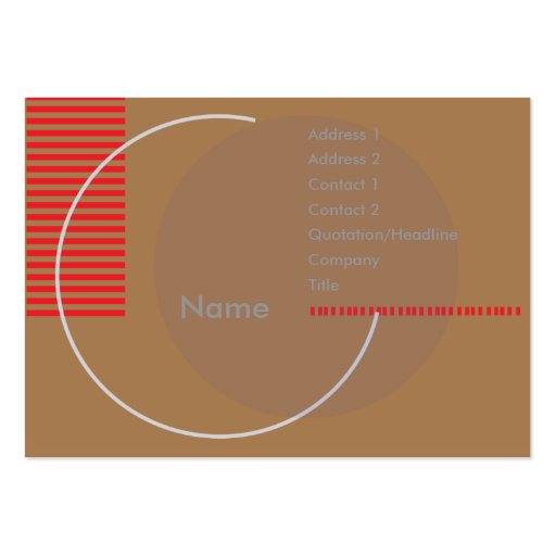 Incomplete - Chubby Business Card Templates (front side)