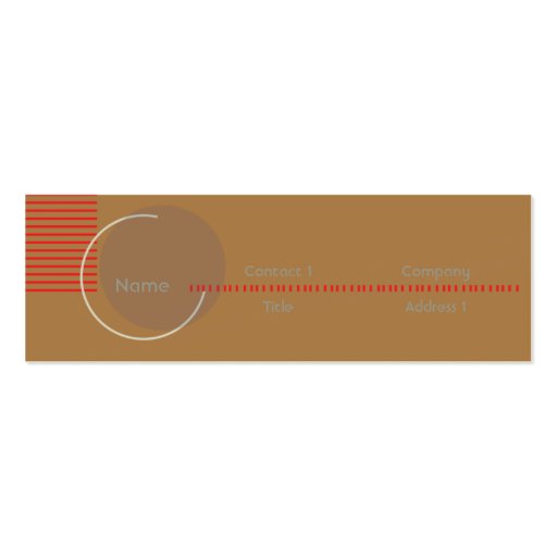 Incomplete - Skinny Business Cards (front side)