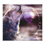 Incredible Wolf Song Wall Canvas Art Canvas Print