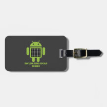 Incubating Ideas Inside (Bug Droid Grid Illusion) Tags For Bags