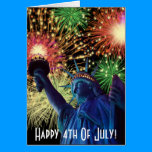 Independence Day 4th Of July Card cards