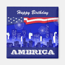 Independence Day, 4th of July magnets