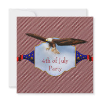 Independence Day 4th of July Party BBQ Personalized Invitation