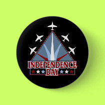 Independence Day button by holiday_tshirts Independence Day button