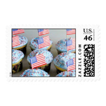 Independence Day Cupcakes Postage Stamp