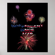 Independence Day Fireworks Print