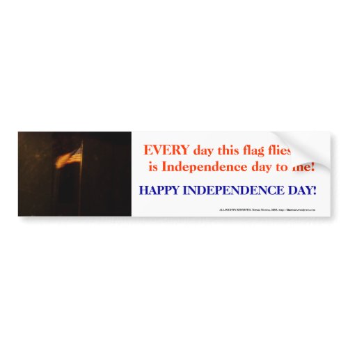 Independence Day Flag bumpersticker