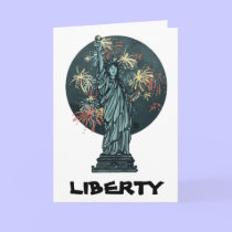 Independence Day Greetings card: Liberty Dog
