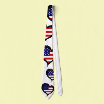 Independence Day Heart ties