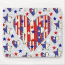 Independence Day Hearts Mouse Pads