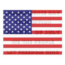 Independence Day Hidden Message Postcard