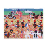 Independence Day Labradors Postcard
