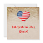 Independence Day Party Personalized Announcements
