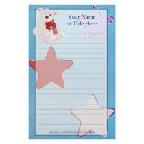Independence Day Teddy Bear Stationery by Customizables Independence Day Teddy Bear Stationery