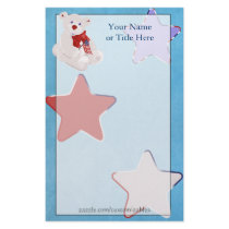 Independence Day Teddy Bear Stationery by Customizables Independence Day Teddy Bear Stationery